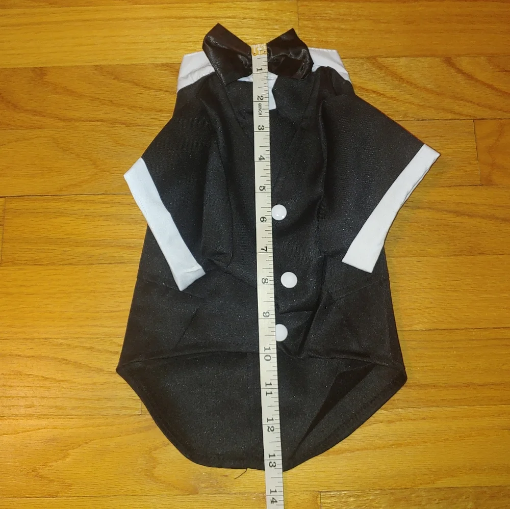 LARGE Pet dog Tuxedo 1-Piece Formal Outfit Black Tie Affair Wedding